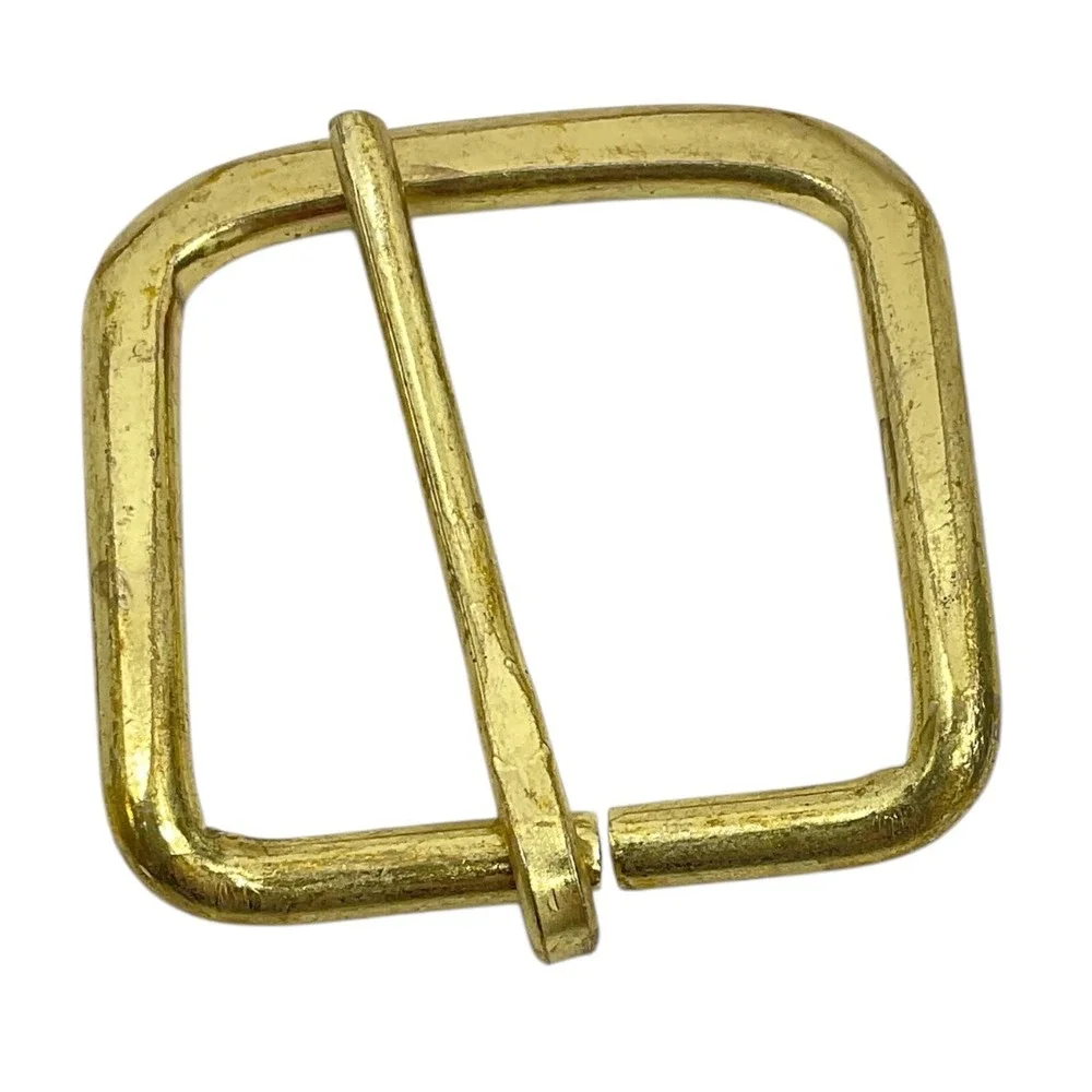 Heel Bar Buckle 1  1/2 Strap 38mm 25 Pack Antique Brass Tone Belt Buckle Crafter